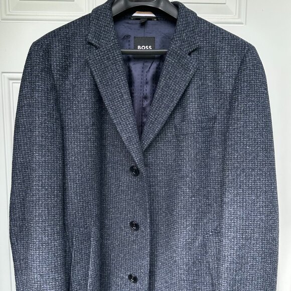 Hugo Boss Felted Wool and Cashmere Car Coat